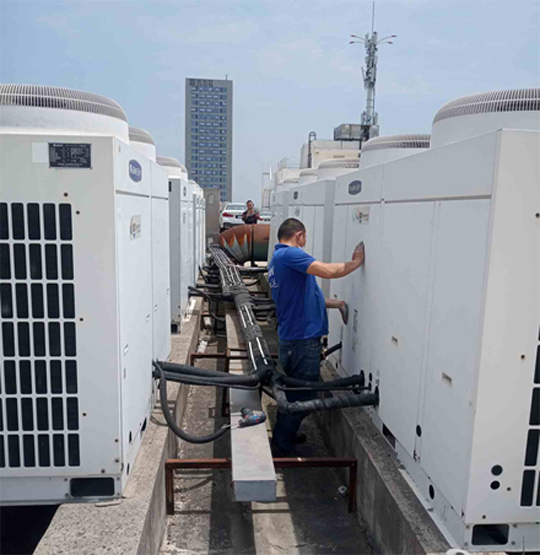 尖草坪中央空调制热和不制冷系统维修方法